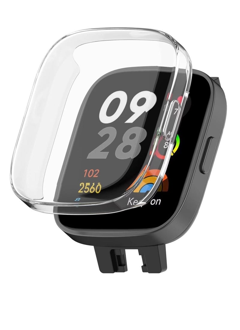 Generic TPU Full Protective Case Cover Compatible with Redmi Watch 3 Smartwatch (Clear)  - Image 1