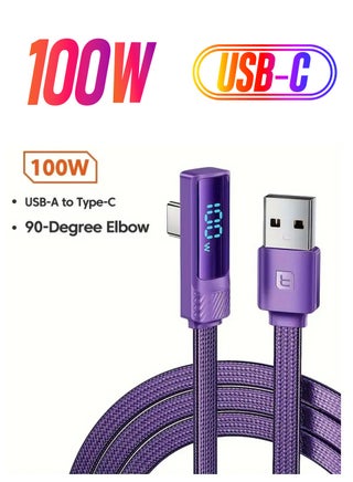 USB A-to-C fast charging data cable with intelligent display of charging power supports PD QC 3.0/4.0, suitable for charging some mobile phone models such as Samsung Xiaomi LG Vivo - pzsku/Z65A7B30CF7C8DFDF4D2CZ/45/_/1738233856/c8dbeaa7-e3b5-4674-9a41-d89ed50e0bce
