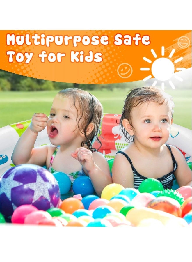 Inflatable Paddling Pool for Kids, Three Ring Pool with Soft Inflatable Floor, Hoop Swimming Pool for Outdoor Garden, Baby Toddler Summer Play Water Toy, 90x90x20 CM - Image 5
