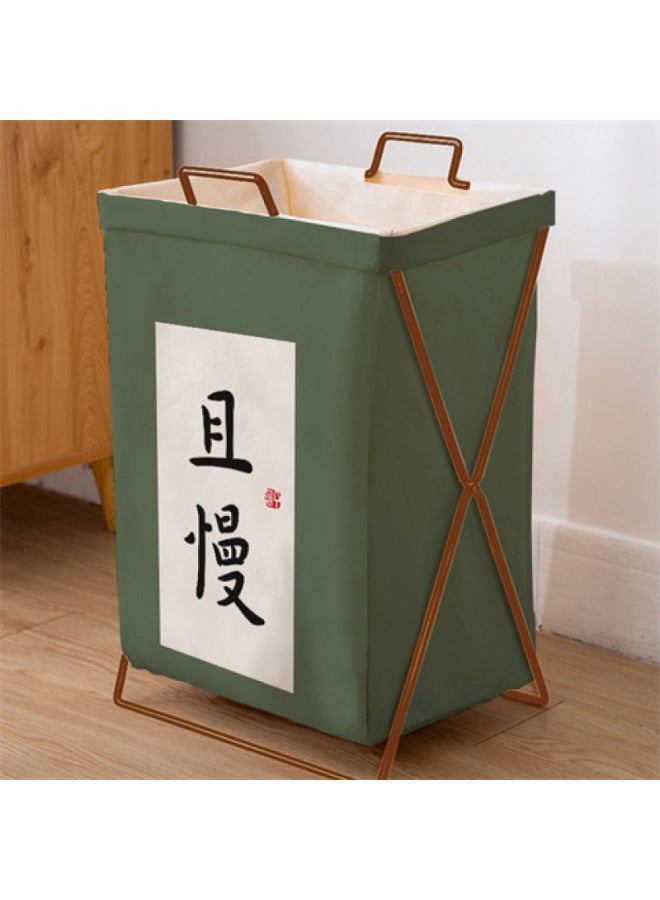 Dirty Clothes Basket Household Foldable Clothes Laundry Bathroom Toy Clothes Storage Dirty Clothes Basket Waterproof Ins Dormitory-Color:Know My Wishes-Specifications:Small Size 32 Liters (underwear Basket)  - Image 4