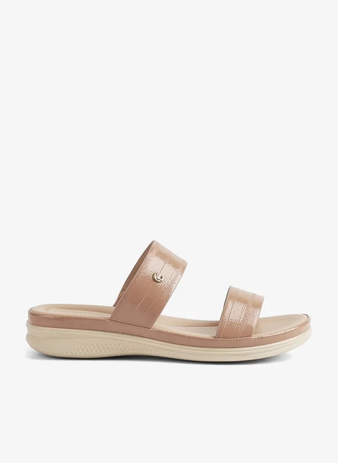 Le Confort Textured Open Toe Slip-On Sandals
