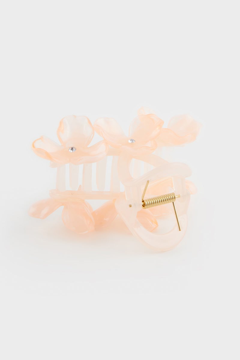 DeFacto Pink Woman Powder Floral Hair Clips Casual - Image 3