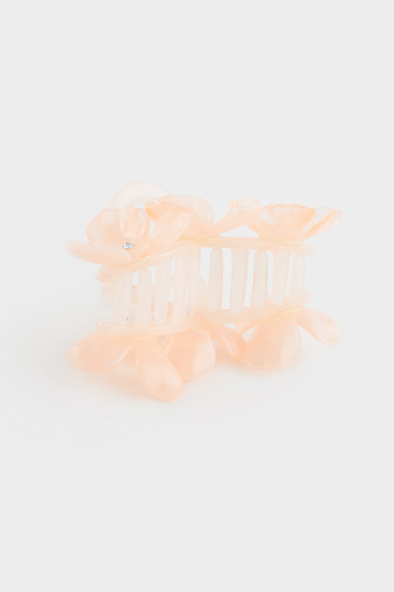 DeFacto Pink Woman Powder Floral Hair Clips Casual - Image 4