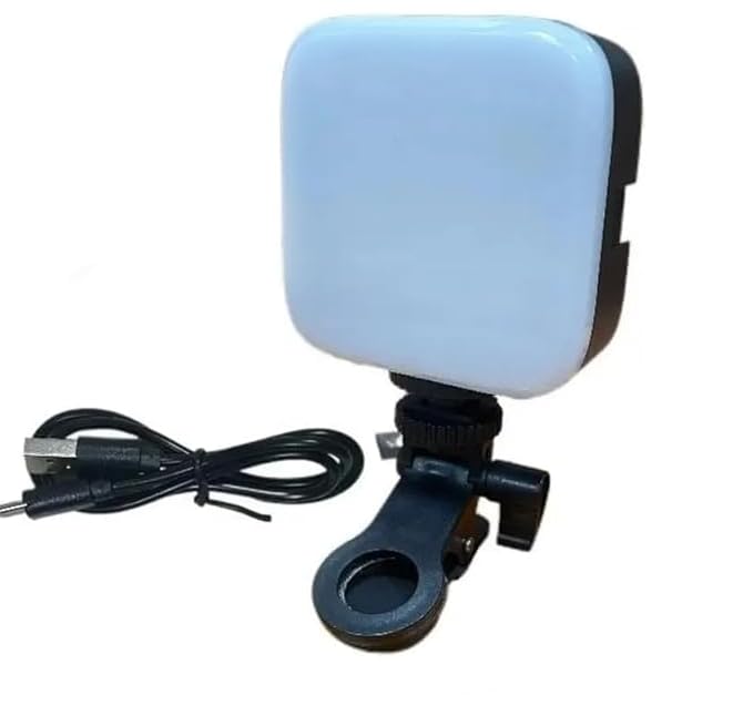 Hold Up LED Video Light for Phone, Camera, Laptop, Meeting, Photography, and Lighting, 360° Rotation, Rechargeable with Clip & Type C, Dimmable & Rechargeable - Image 5