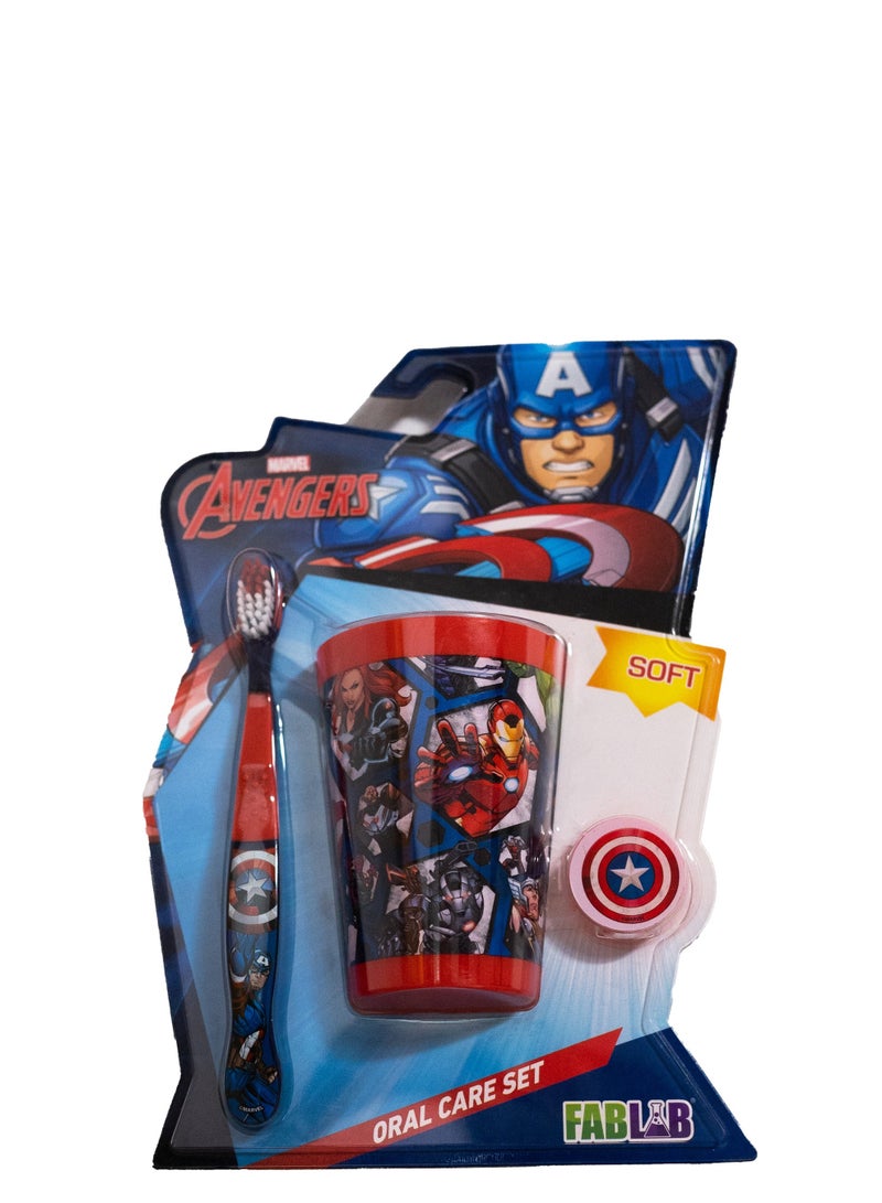 فرشاة أسنان FABLAB أفينجرز مع كوب