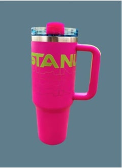 Cup Reverb Original – Insulated Stainless Steel Travel Mug – Keeps Drinks Hot & Cold – Spill-Proof Lid & Reusable Straw – 40oz Large Hydration Cup for Travel, Office & Gym (Hot Magenta)