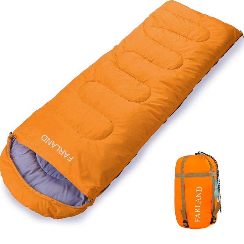 FARLAND Sleeping Bags 20℉ for Adults Teens Kids with Compression Sack Portable and Lightweight for 3-4 Season Camping, Hiking,Waterproof, Backpacking and Outdoors - Image 1