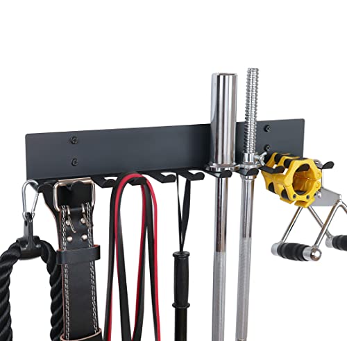 Alvade Home Gym Storage Rack Extra Long 23Barbell Rack Weight Room Organizer 11 Prong Gym Equipment Storage Rack for Gym Accessories Like Fitness BandsResistance BandsStrapsFoam RollersBarbell - Image 1