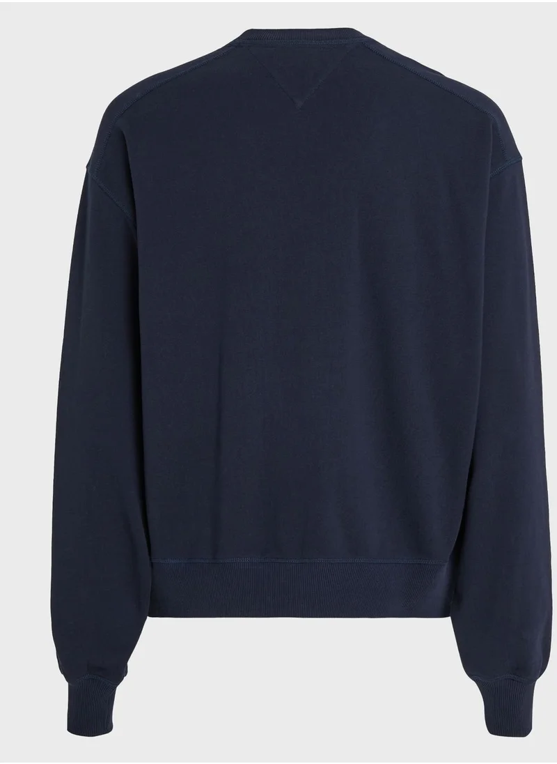 TOMMY JEANS Logo Crew Neck Sweatshirt