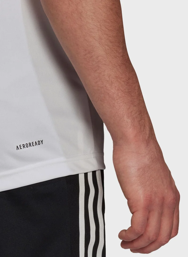 Adidas 3 Stripe Back T-Shirt
