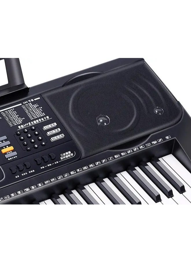 Mike Music - 61 Key Keyboard Piano MK812 Professional Electronic Keyboard Digital Piano Keyboard Electronic Organ Piano with Sheet Music Stand, Power Supply,61 Keys Keyboard Bag - Image 1