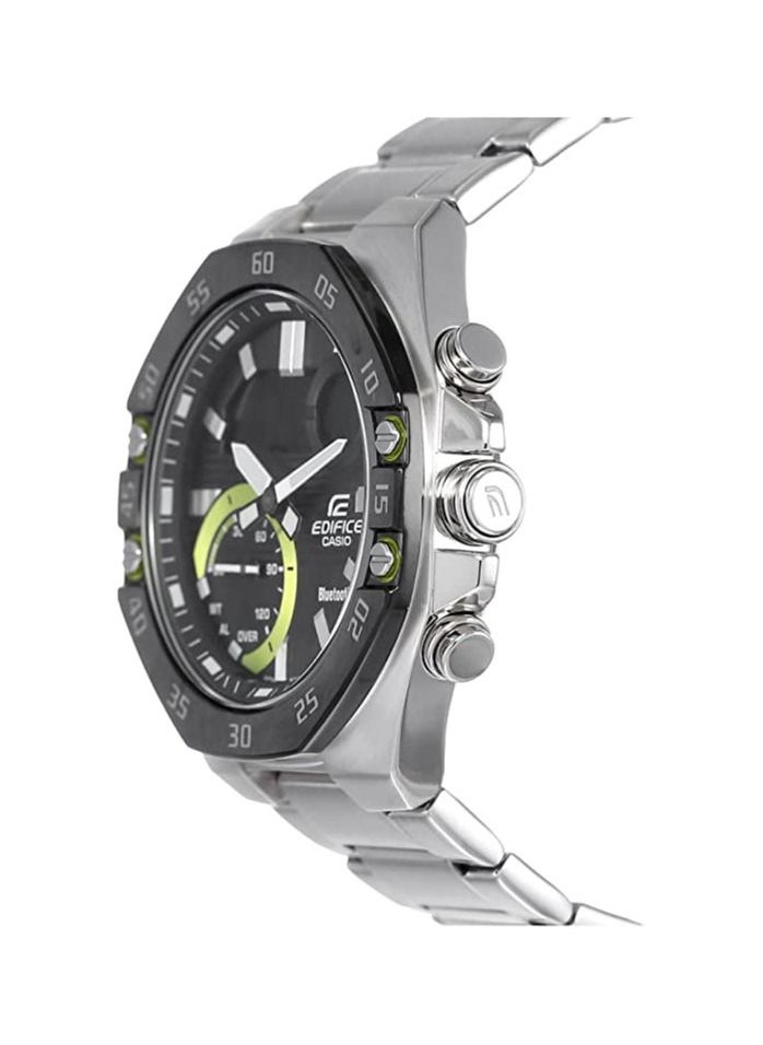 CASIO - CASIO EDIFICE-Smartphone Link Men's Black Dial Stainless Steel Band ECB-10DB-1ADF Analog - Image 1