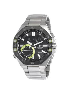CASIO EDIFICE-Smartphone Link Men's Black Dial Stainless Steel Band ECB-10DB-1ADF Analog