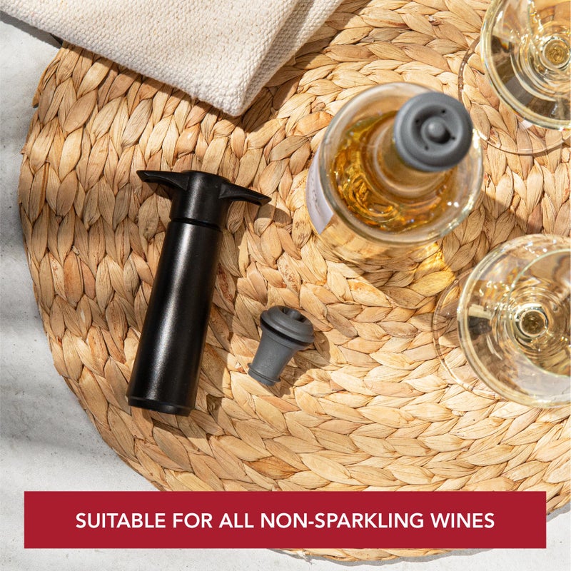 Vacu Vin Wine Saver Vacuum Stoppers - Set of 12 - Gray - for Wine Bottles - Keep Wine Fresh for Up to a Week with Airtight Seal - Compatible with Vacu Vin Wine Saver Pump - Image 4