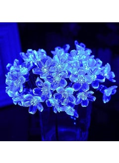 HUMAIZAR HUMAIZAR Bed Side Artificial Tree Lamp Cherry Blossom Silicone Flower 28 Led Lights Ramadan Festival Home Decor Eid Festival Room Decoration Blue Color  - Image 4