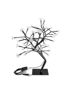HUMAIZAR HUMAIZAR Bed Side Artificial Tree Lamp Cherry Blossom Silicone Flower 28 Led Lights Ramadan Festival Home Decor Eid Festival Room Decoration Blue Color  - Image 3