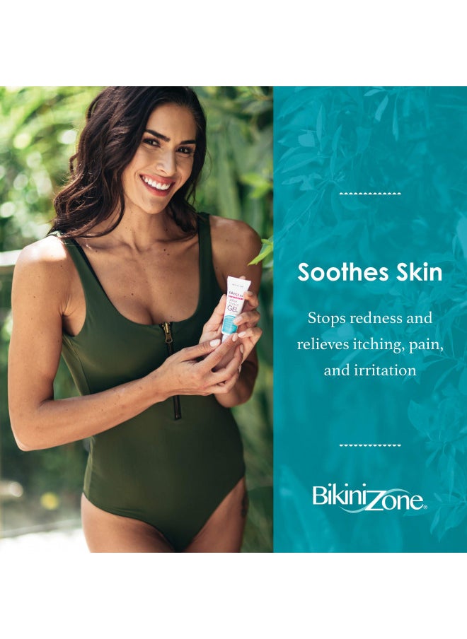 Bikini Zone Medicated After Shave Gel - Instantly Stop Shaving Bumps, Irritation, Redness & Itching in Sensitive Areas - Gentle, Clear Formula - Dermatologist Approved (1 oz)