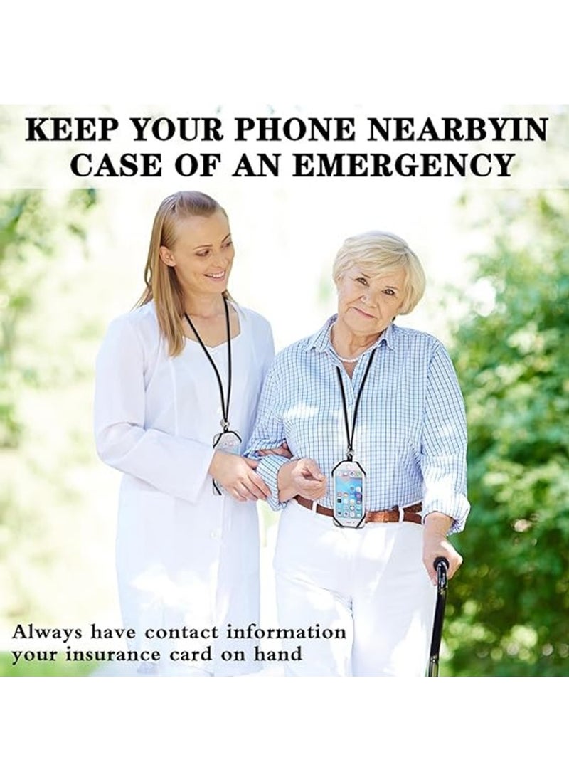 إكس ليفيل حبلان عالميان للهاتف، حزام مضاد للسرقة، حبل متعدد الاستخدامات لأجهزة iPhone 16 و15 ومعظم الهواتف الذكية - أسود. - Image 5