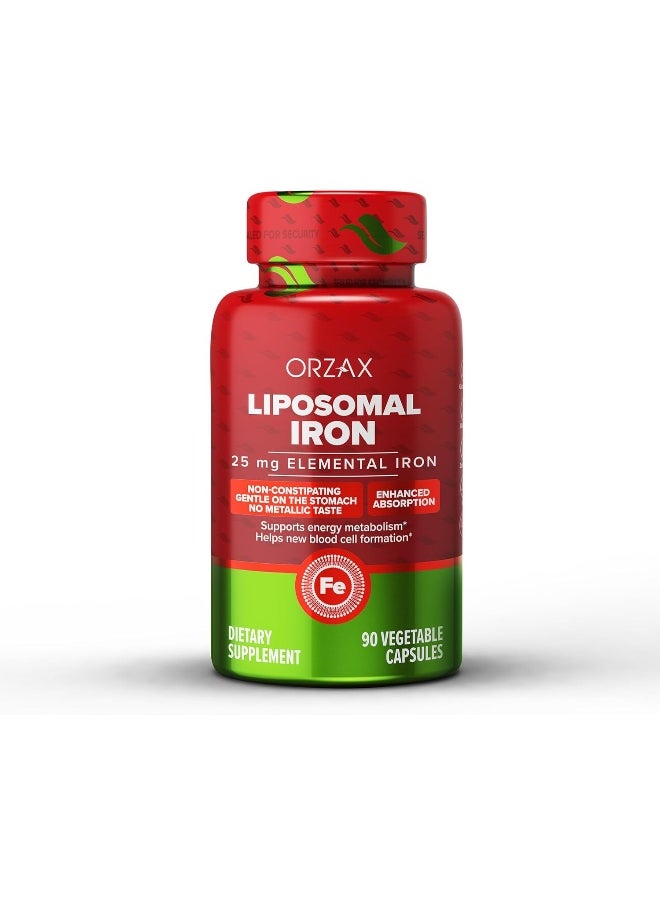 ORZAX Iron Supplement 25 mg -Liposomal Technology- High Bioavailability 90 Vegetable Capsules - pzsku/Z65A8A46FF607C109E593Z/45/_/1741000402/8d4a1f86-d427-4f46-8afc-370f8ceec874