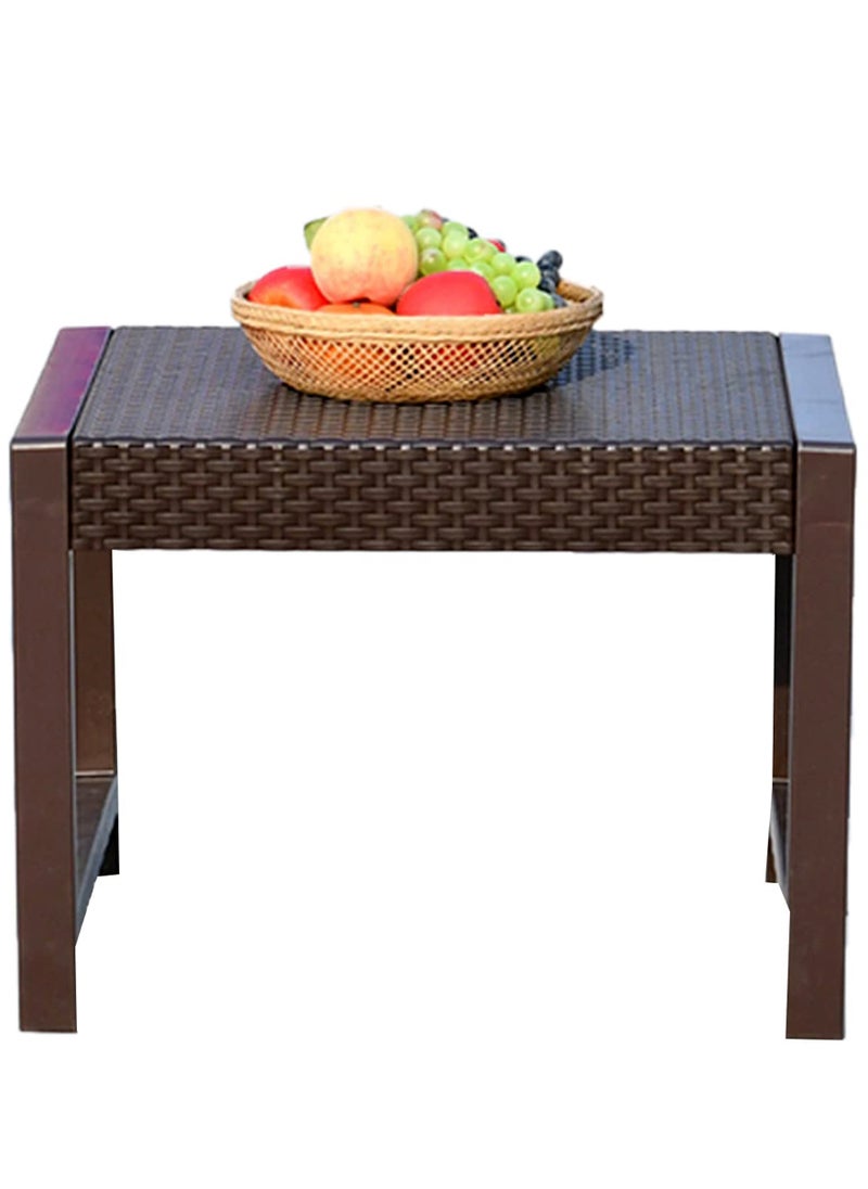 Living - 3 Pieces, Rattan Garden Table With 2 Chairs Set - Image 1
