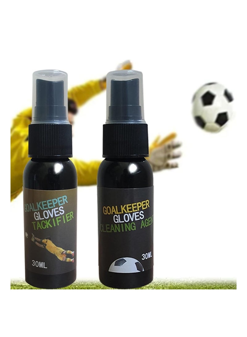 Aikanbo Professional Soccer Goalkeeper Gloves Set with Goalkeeper Gloves Tackifier & Goalkeeper Gloves Cleaning Agent Spray，Grip Control Contact Latex Palm Goalie Gloves，Suitable for Teenagers and Adults（30ml+30ml） - Image 3