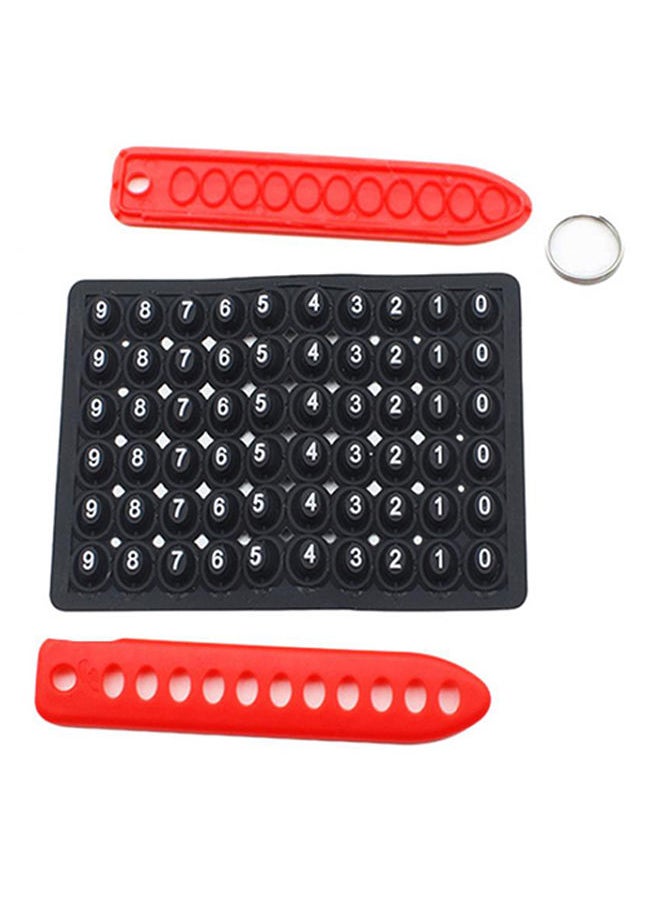 NIBEMINENT - DIY Anti-Lost Phone Number Mark Keychain - Image 1