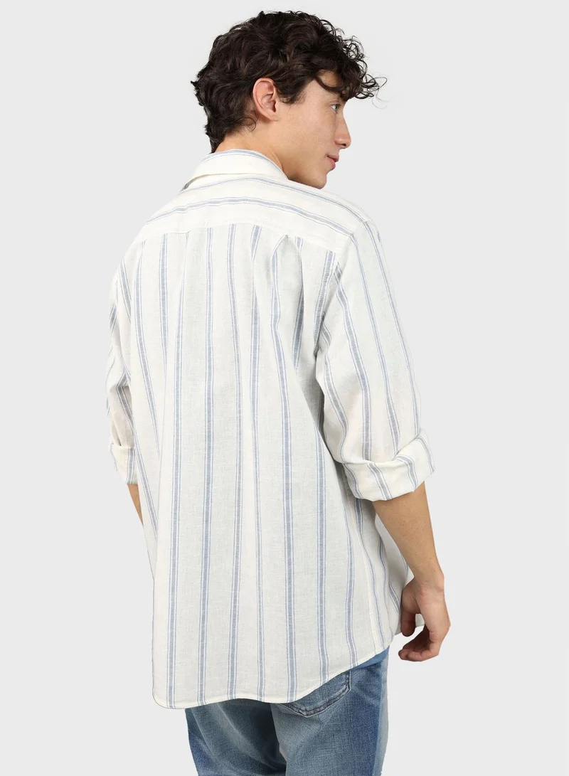 امريكان ايجل Striped Regular Fit Shirt