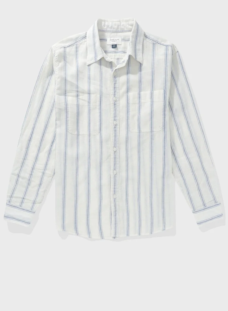 امريكان ايجل Striped Regular Fit Shirt