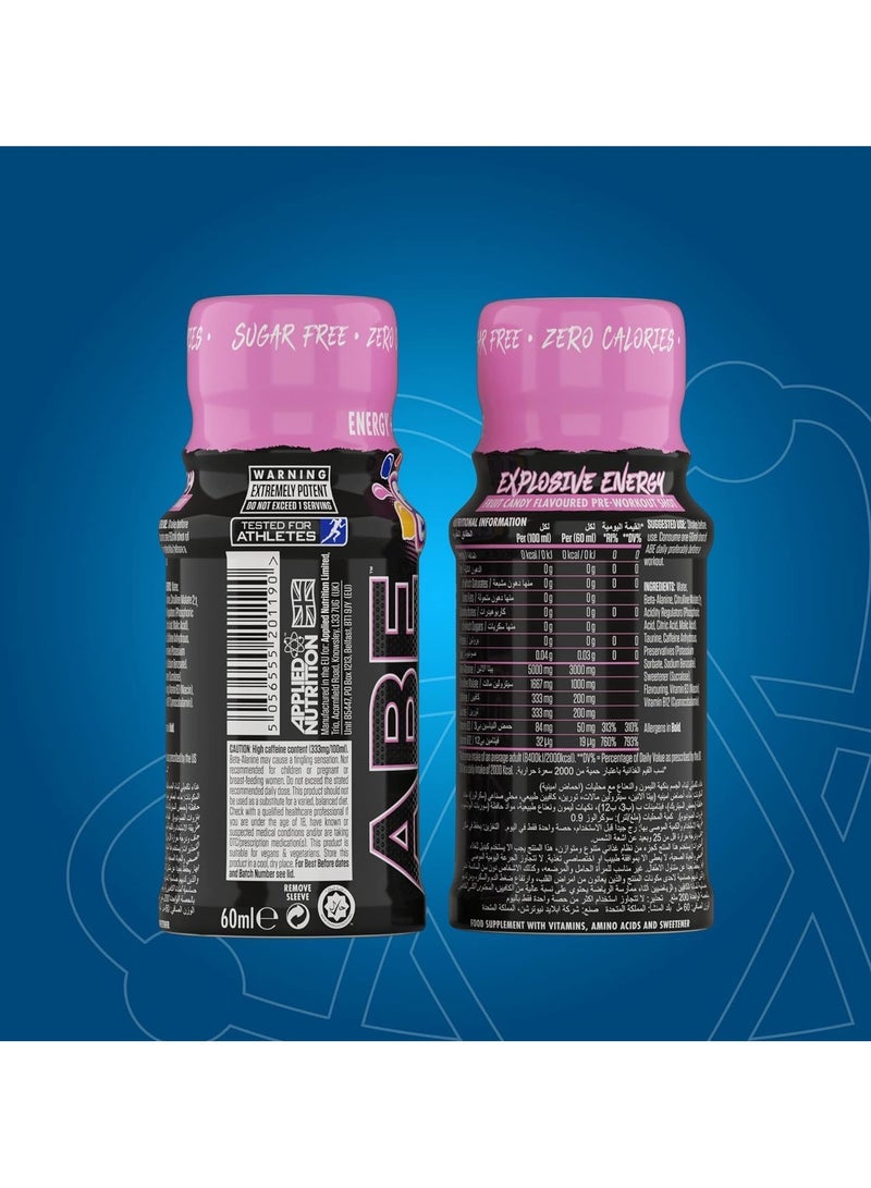 أبلايد نيوتريشن جرعة أبي أولتيميت قبل التمرين بنكهة حلوى الفواكه 60 مل عبوة من 12 قطعة - Image 3
