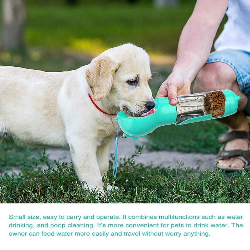 Zerodise3g4ndpuys BL Dog Water Bottle Travel Bowl 300ml Leakproof Portable Feeder - Image 5