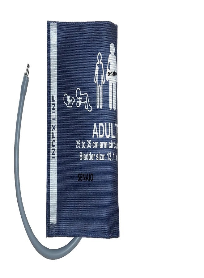 SENAIO Reusable Adult BP Cuff/NIBP Cuff 25-35 cm in Durable Nylon for Multipara Patient Monitors - Indiamedicart - Image 1