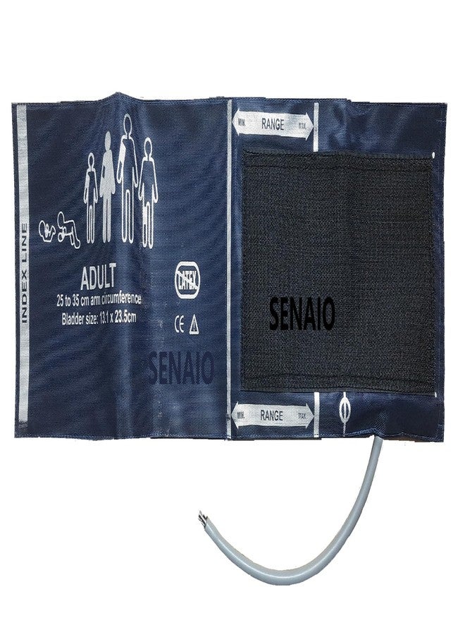 SENAIO Reusable Adult BP Cuff/NIBP Cuff 25-35 cm in Durable Nylon for Multipara Patient Monitors - Indiamedicart - Image 4