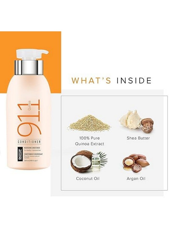 Biotop Professional 911 Conditioner Quinoa 250ml|Unisex|With Quinoa Proteins which helps to Replenish Essential Amino Acids|For Colored, Very Damaged & Burnt/Over processed hair|Paraben & Sulfate free - Image 2