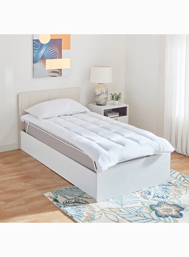 هوم بوكس Nova Microfibre Single Mattress Topper 200 x 4 x 90 cm