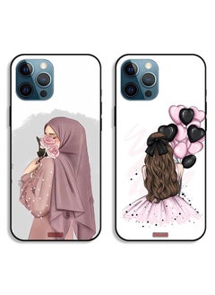 Two Cases For Apple iPhone 12 Pro Protective Covers Holding Ballon and Holding Flower