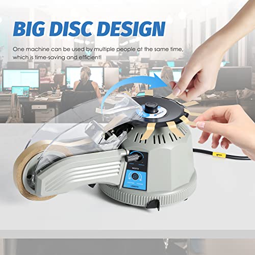 Frifreego Automatic Tape Dispenser Rotary Disc Tape Cutting Machine, 13-60mm Cutting Length, 3-25 mm Tape Width, Office School Supply for Cutting Scotch Tape Double-Sided Tape High Temperature Tape - Image 4