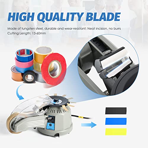 Frifreego Automatic Tape Dispenser Rotary Disc Tape Cutting Machine, 13-60mm Cutting Length, 3-25 mm Tape Width, Office School Supply for Cutting Scotch Tape Double-Sided Tape High Temperature Tape - Image 5