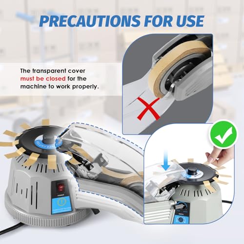 Frifreego Automatic Tape Dispenser Rotary Disc Tape Cutting Machine, 13-60mm Cutting Length, 3-25 mm Tape Width, Office School Supply for Cutting Scotch Tape Double-Sided Tape High Temperature Tape - Image 3