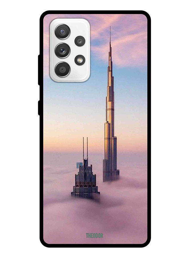 Theodor Protective Case Cover For Samsung Galaxy A52 Burj Khalifa in Clouds - Image 1