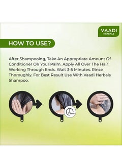 VAADI HERBALS Olive Conditioner With Avocado Extract 350 Ml  - Image 4
