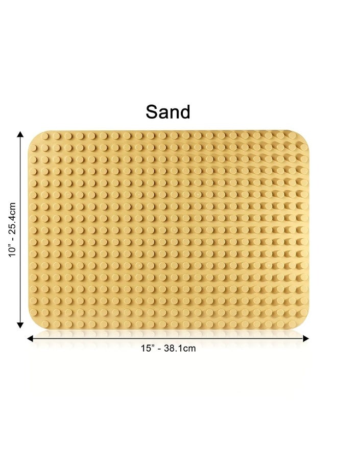 Apostrophe Games Large Building Blocks Base Plates Compatible with All Major Brands â€“ 15 x 10 Inches for Construction Bricks â€“ 4-Pack Multicolor for Table and Floor Use, STEM Learning - Image 4
