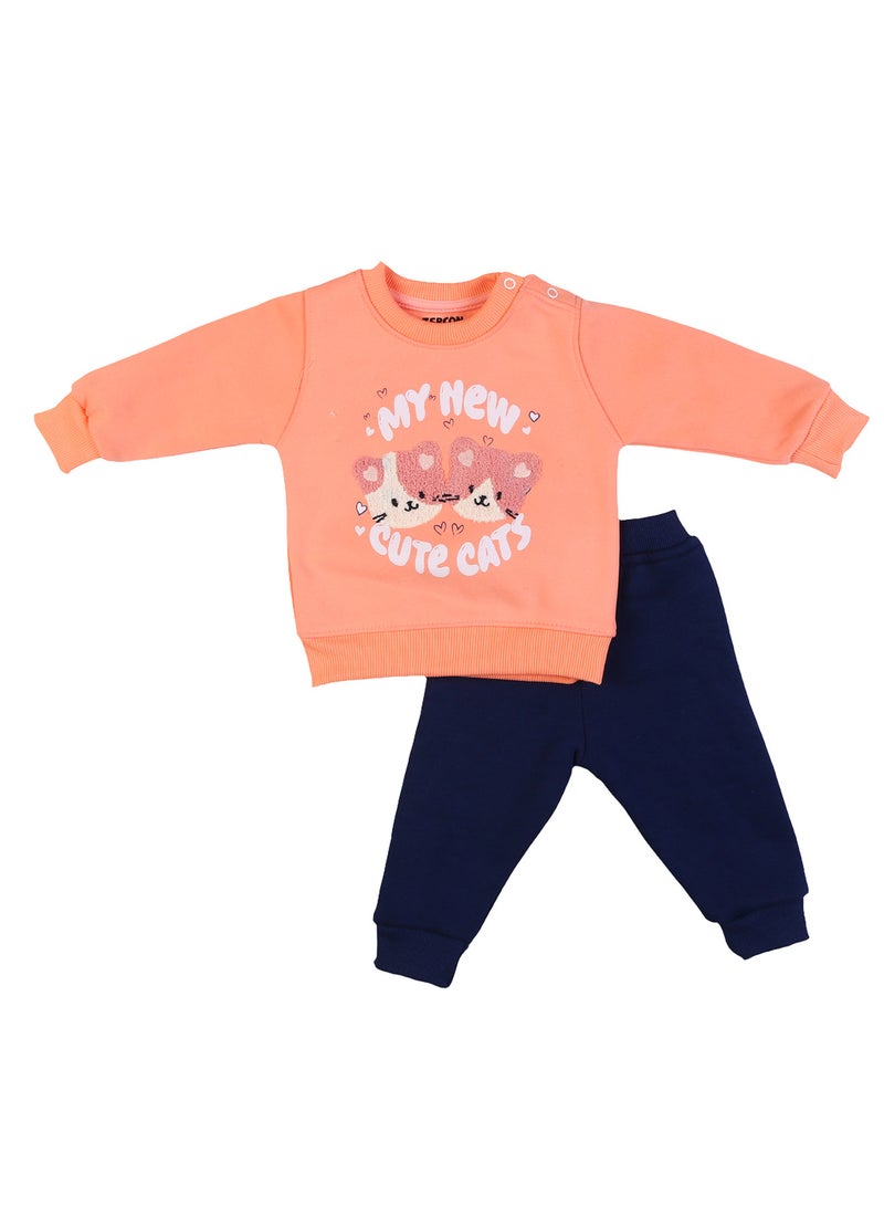 زيركون بيجامة شتوي لحديثي الولادة - 1309 - Image 1