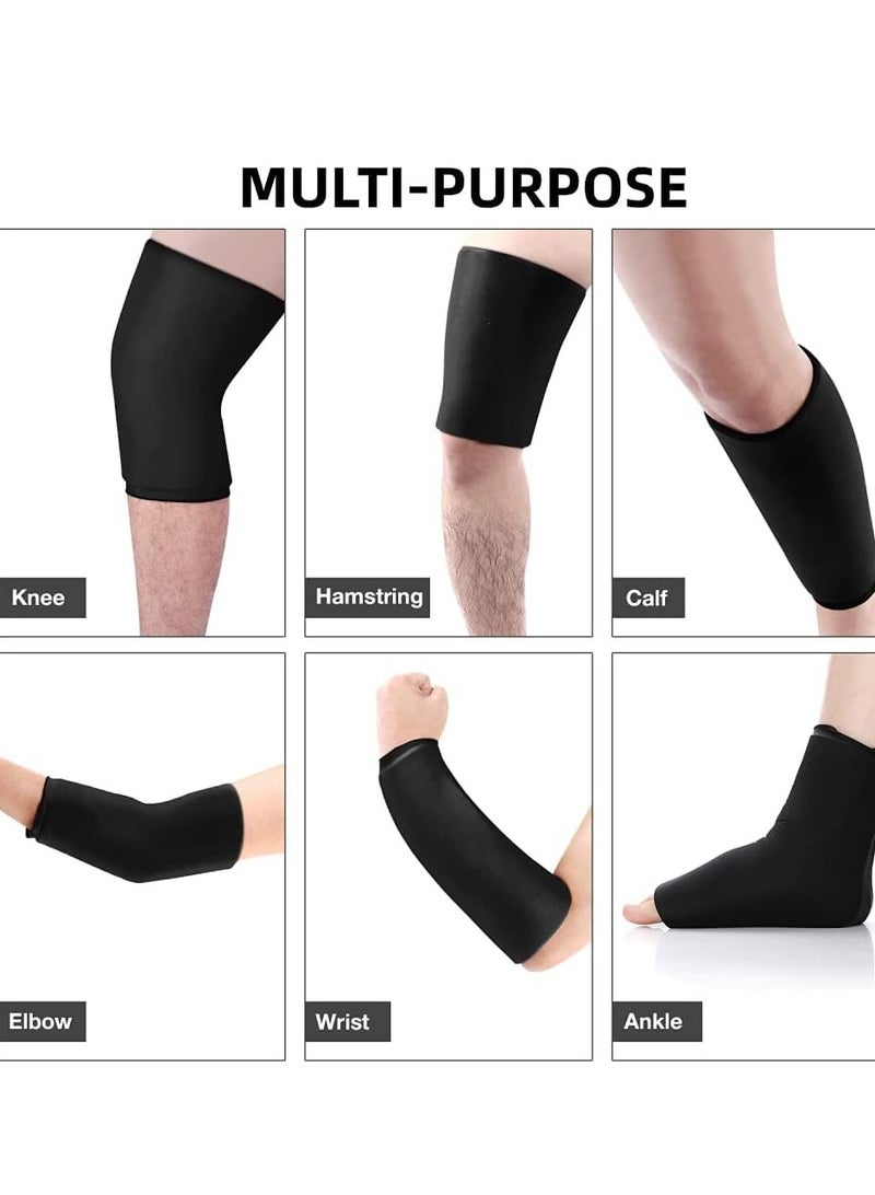 SYOSI Hot & Cold Therapy Flexible Ice Packs Compression Sleeve Reusable Gel Pack for Injury Wrap Knee Calf Elbow  - Image 2