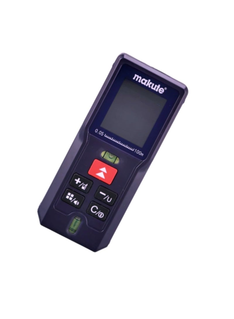 makute 100M Laser Distance Meter with Electronic Angle Sensor, ±2mm Accuracy, LCD Display, 99 Data Memory, Multiple Measurement Units, Class II Laser, AAA Battery Powered – MKLDM10011 - Image 2