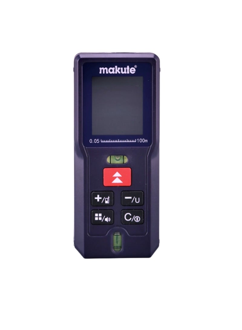 makute 100M Laser Distance Meter with Electronic Angle Sensor, ±2mm Accuracy, LCD Display, 99 Data Memory, Multiple Measurement Units, Class II Laser, AAA Battery Powered – MKLDM10011 - Image 1