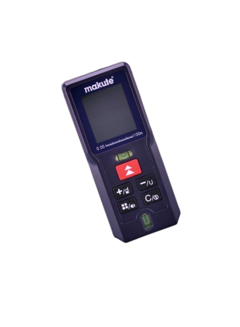 makute 100M Laser Distance Meter with Electronic Angle Sensor, ±2mm Accuracy, LCD Display, 99 Data Memory, Multiple Measurement Units, Class II Laser, AAA Battery Powered – MKLDM10011 - Image 3