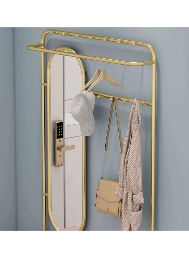 مسند قدم متعدد الوظائف، حامل أحذية منزلي، مقعد مزدوج، حامل معاطف، مرآة، مناسب لغرفة المعيشة، الشرفة، الممر، الزاوية - Image 5