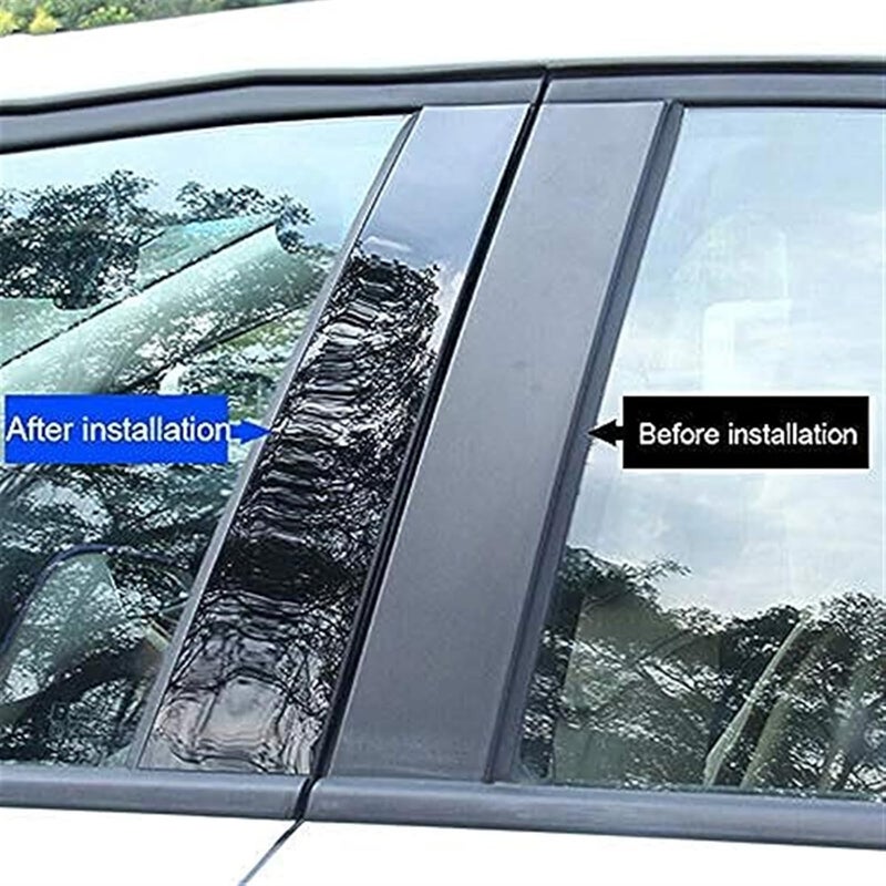 Wivplex Glossy Black Car Window Trim Cover - Image 4