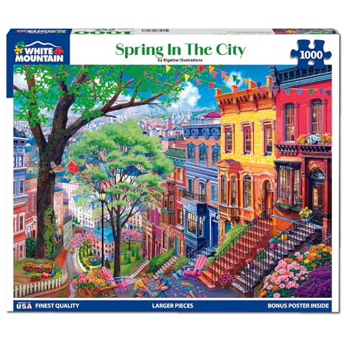 WHITE MOUNTAIN PUZZLES Spring in the City Puzzle 1 EA - Image 5