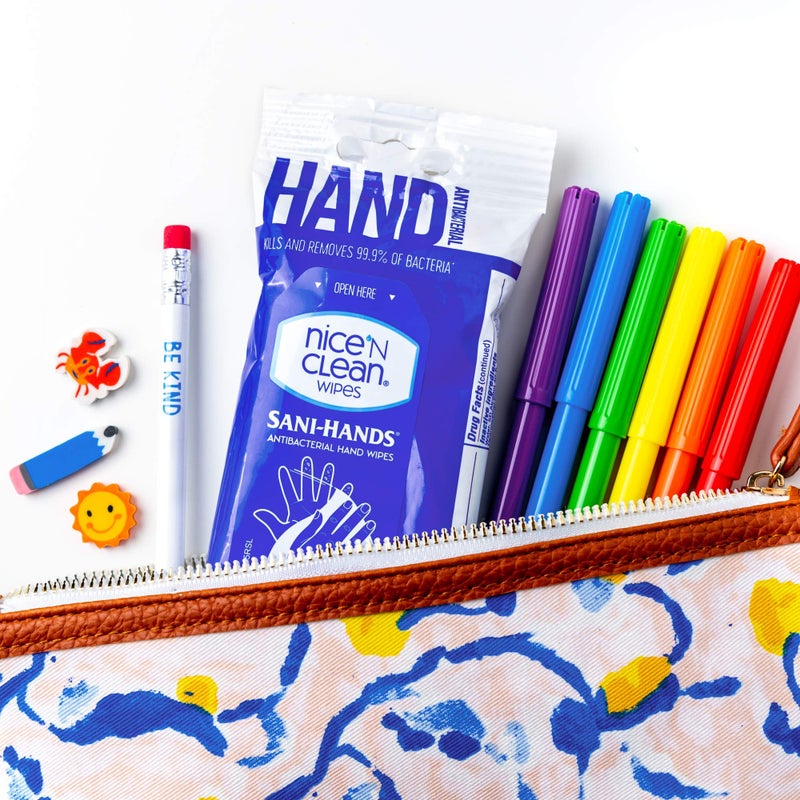 Nice 'N Clean Sensitive Skin Wet Hand Wipes Infused with Aloe & Vitamin E, Blue, 400 Count - Image 5